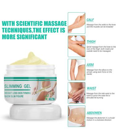 Slim Cream - Cr me r ducteur de graisse du ventre - 50 g - Gel de massage hydratant pour le corps - Pour raffermir la taille les jambes les bras - la maison en d placement la nuit la salle de - Buy Online on GoSupps.com