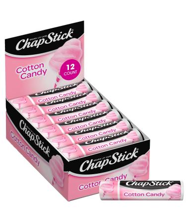 ChapStick Lip Moisturizer Cotton Candy 12-Pack Limited Edition Bulk Lip Balm Fun & Yummy 0.15 Oz Ea Cotton Candy 0.15 Ounce (Pack of 12)