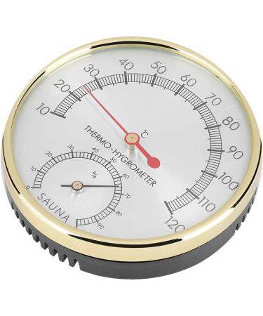TBEST Thermo-Hygrometer Sauna - Accurate Metal Dial Thermometer & Hygrometer for Optimal Sauna Conditions - Buy Online on GoSupps.com