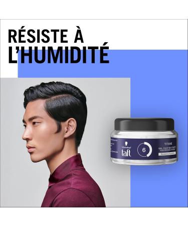 Schwarzkopf - Taft - Styling Gel Pot - Titanium Gel - Humidity Resistance - Strong Hold - Gentle on Hair - Long-Lasting Hold - No Sticky Effect - Provitamin B5 Formula - 250 ml - Buy Online on GoSupps.com