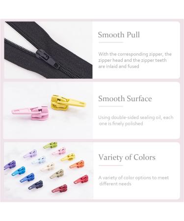 Pandahall 210-Piece Colorful Zipper Repair Set - Ideal for Sewing & Jewelry - Fix Wallet Zippers Easily - Buy Online on GoSupps.com