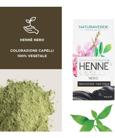 Naturaverde Henn Black vegetable coloring 100 g - Buy Online on GoSupps.com