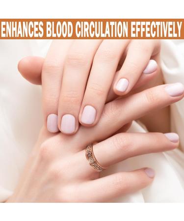 Magnetic Copper Ring for Arthritis Relief - Adjustable Wellness Ring for Men & Women (60mm) - Buy Online on GoSupps.com