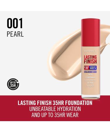 Rimmel Lasting Finish 35HR Foundation 001 Pearl - Long-Lasting Coverage - Buy Online on GoSupps.com