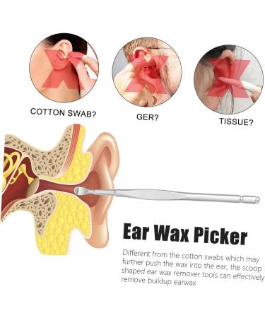 FRCOLOR 12pcs Stainless Steel Ear Cleaning Tools - Ear Wax Curette & Scoop Remover - Silver Ear Care Picks for Easy Earwax Removal - Durable 8.5x0.5cm - Buy Online on GoSupps.com