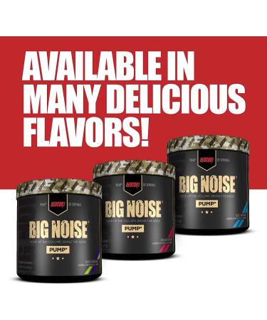 Redcon1 Big Noise Pump Formula (Unflavored) - Non Stimulant Pre Workout for Increased Energy, Focus, and Intense Pumps - Vasodilator - 30 Servings - Buy Online on GoSupps.com