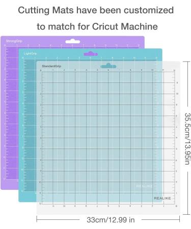 REALIKE 12x12 Cutting Mat Variety Pack for Cricut Machines (3 Mats) - Gridded Adhesive Non-Slip Cut Mat for Crafts, Quilting, Sewing, and All Arts - Buy Online on GoSupps.com