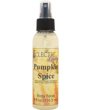 Pumpkin Spice Body Spray 4 ounces Body Mist for Women with Clean Light & Gentle Fragrance Long Lasting Perfume with Comforting Scent for Men & Women Cologne with Soft Subtle Aroma For Daily Use