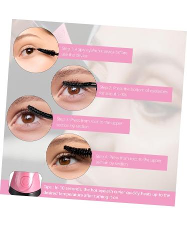 MERRYHAPY Rechargeable Eyelash Curler & Brush - Professional Beauty Tool for Stunning Lashes | USB Mini Eyelash Curling Clips - Buy Online on GoSupps.com
