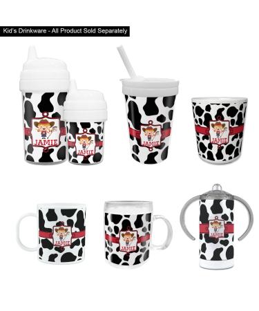 Personalized Cowprint Cowgirl Baby Sippy Cup - Custom Cute Design - Buy Online on GoSupps.com