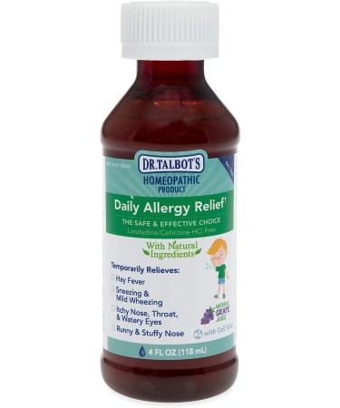 Dr. Talbot's Children's Allergy Relief Liquid - 4 Fl Oz - Natural Grape Juice Flavor - Buy Online on GoSupps.com