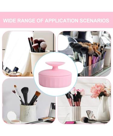 Wontool Makeup Brush Cleaning Mat | Silicone 4 in 1 Cleaning Bowl and Mat Portable Washing Tool Cosmetic Brush Cleaner for Easy Cleaning Pink - Buy Online on GoSupps.com