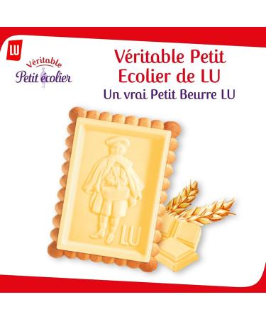 LU PETIT ECOLIER - 4 Boxes of Petit Ecolier Biscuits with White Chocolate - Family Pack - Set of Chocolate Biscuits - Ideal for Snacks - Made in France - Pack of 4 x 150g - Buy Online on GoSupps.com