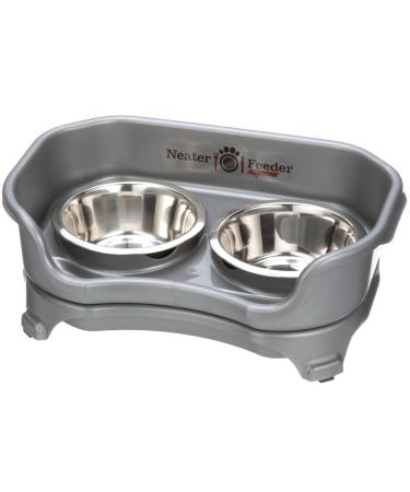 Neater Feeder Express Elevated Dog - Raised Pet Dish - Stainless Steel Food and Water Bowls for Small to Large Dogs Small Gunmetal