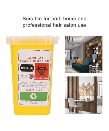 Storage Socket for Old Razor Blades | Portable Sharp Object Container | Yellow Razor Blade Disposal Bank - Buy Online on GoSupps.com