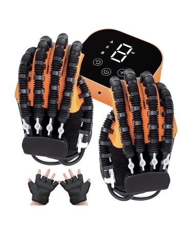 Robotic Gloves for Stroke Treatment Aid Hand Rehabilitation Training Glove Exerciser for Stroke Patient Portable Equipment for Hand Exercise and Therapy left+right Medium