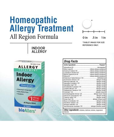NatraBio BioAllers Indoor Allergy Relief - 60 Tablets | Natural Allergy Treatment - Buy Online on GoSupps.com