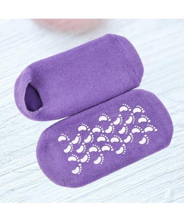 minkissy 1 Pair Gel Spa Socks Moisturizing Socks for Women Cracked Heel Socks Gel Socks Moisturizing Cotton Socks Foot Moisturizing Socks Women Spa Socks Purple Women's Repair Socks Crusty - Buy Online on GoSupps.com