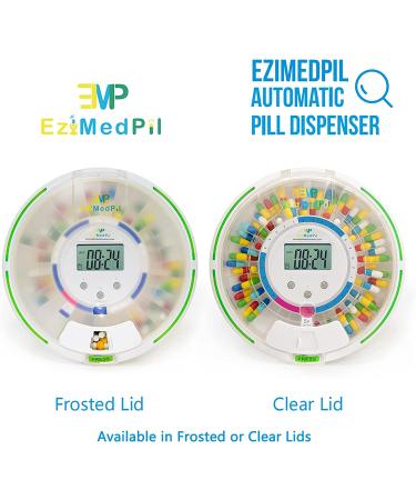 EziMedPil Automatic Pill Dispenser with Audio & Visual Alerts - 6 Alarms/day, 6 Dosage Templates, Easy-Read LCD, Lockable for Prescriptions & Vitamins - Buy Online on GoSupps.com