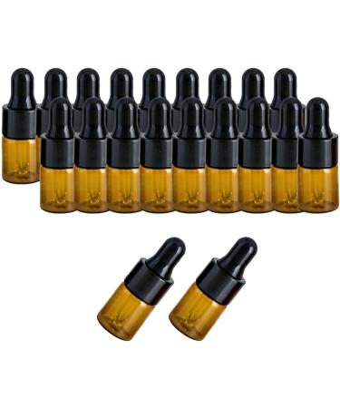 kawehiop Portable Glass Eye Dropper Sample Vial for Leak-proof Black 2ml 1Set 1Set Black 2ml - Buy Online on GoSupps.com