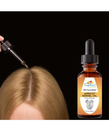 100% Pure Organic Apricot Kernel Oil - Cold-Pressed 2 oz from Turkey | Ideal for Massage Skincare Hair & Aromatherapy - Buy Online on GoSupps.com