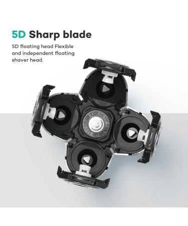 5/6-Head Replacement Shavers for Bald Men - Easy-to-Clean Electric Shaver for Face and Head Shave (Lake Blue) - Buy Online on GoSupps.com
