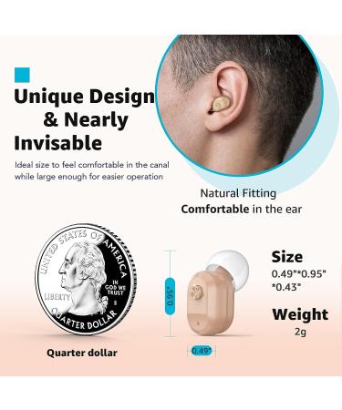 Autiphon U01 Rechargeable Digital Hearing Aids for Seniors - Noise Cancelling, Easy Operation, 1 Week Backup Power - Beige (Pair) - Buy Online on GoSupps.com