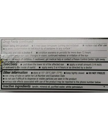 Rugby Sodium Chloride Ophthalmic Ointment 5% 3.5 gm (Pack of 3) - Compare to Muro 128 - Buy Online on GoSupps.com
