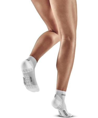 CEP Ultralight Compression Low Cut Socks for Women | Short Sports Socks in Carbon White | Size IV | Lightweight Comfort & Support - Buy Online on GoSupps.com