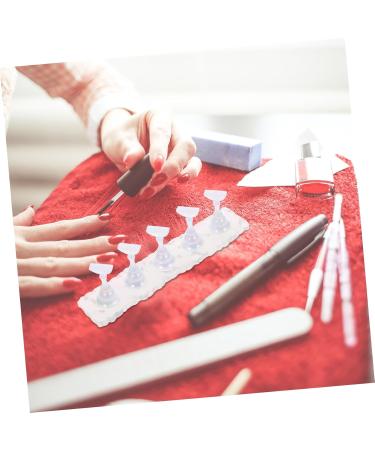 Healeved 2 Sets manicure nail tip holders ice cubes nail frame false nails display holder nail display stand nail polish press on fake nails holder display stand lace Refer to - Buy Online on GoSupps.com