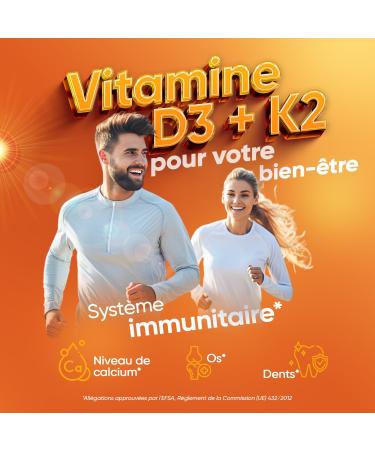 Vitamin D3 K2 - Liquid/Liposomal Syrup 250 ml - Vitamin D3 2000 IU (Cholecalciferol) + K2 MK7 75 g - Adult Winter Vitamin for Immune System (EFSA) - Natural Red Fruit Flavor - Buy Online on GoSupps.com