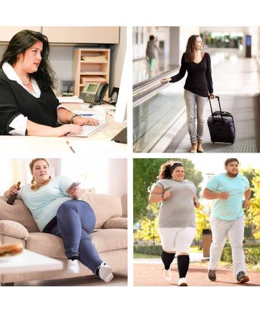 WSYKC Large Compression Stockings 20-30 mmHg - 5XL Closed Toe Beige - 2 Pairs for Wide Calves - Buy Online on GoSupps.com
