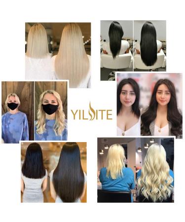 Yilite Real Hair Tape Extensions - 40cm Natural Black 20 Pieces 40g - Invisible Silky Straight Skin Weft for Natural Look - Buy Online on GoSupps.com