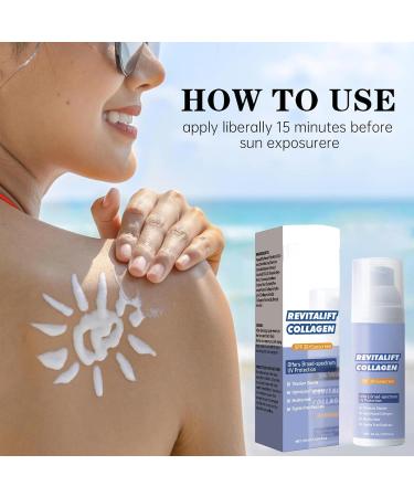  Pruojhw Sunscreen Milk 60ml Sunscreen Lotion for Face and Body - Sweat-Resistant Cosmetic Fast Absorbing for Beach and Hiking - Buy Online on GoSupps.com