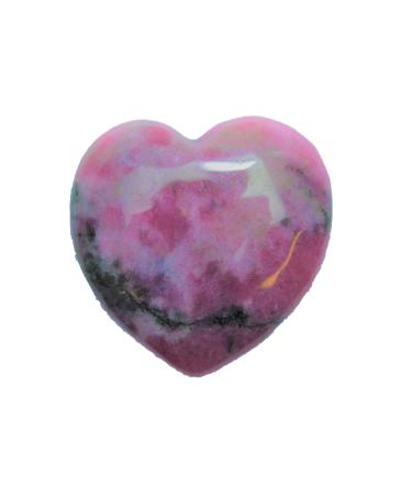 Steinfixx - Gem Stone Herz I Heilstein I Gl cksstein I Chakra -Stein I Taschenstein |Massage stone |Gift for the loved ones (Rhodonite)