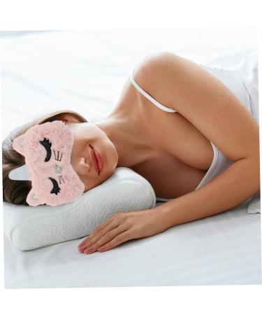 Hemoton Breathable Eye Masks - 2Pcs White Plush Eye Patch for Sleep and Blepharitis Relief - Buy Online on GoSupps.com
