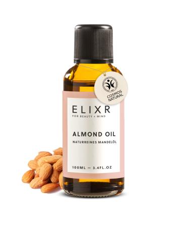 Elixr almond oil 100ml I natural purple oil for cosmetics i base oil for baby skin and hair i certified natural cosmetics i almond oil almond oil skin 100 ml (1 Pack) - Buy Online on GoSupps.com