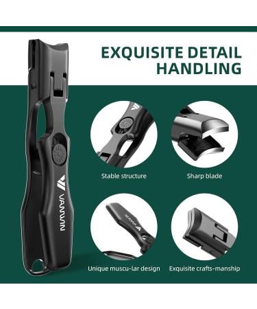 Buy VANWIN German Nail Clippers for Thick Nails - Heavy Duty Toenail Clippers for Seniors with Wide Jaw and Safety Lock - No Splash Fingernail Clipper for Women - International Shipping - Buy Online on GoSupps.com