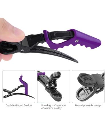 24 PCS Professional Hair Clamps - Plastic Crocodile Clips for Hairdressers | Durable Hair Accessories & Stencils - Buy Online on GoSupps.com