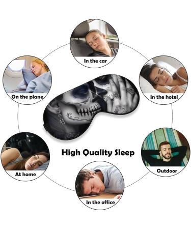 Skull Couple Halloween Sleep Eye Masks - Elastic Strap for Women and Men - Buy Online on GoSupps.com