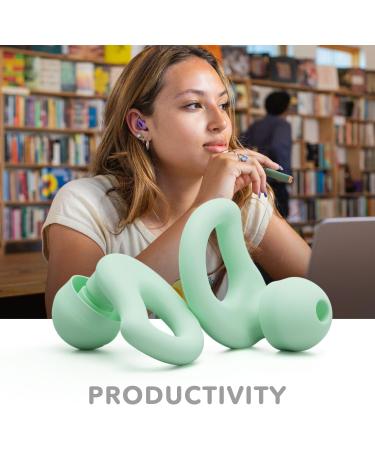 Everyday Earplugs - Ultra Soft Customizable Noise Protection for Sleep & Travel - Up to -30dB Reduction Reusable & Sustainable (Mint - Buy Online on GoSupps.com