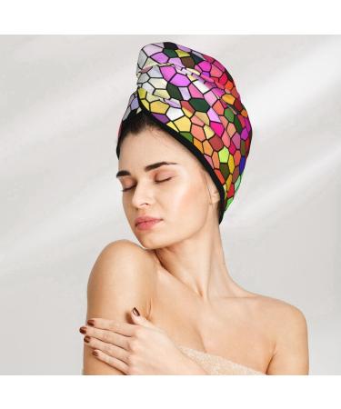 Buy Colorful Tie Dye Microfiber Hair Towel | Super Absorbent Coral Velvet Wrap for Long Curly & Thick Hair - Quick Dry & Soft for Women - Buy Online on GoSupps.com
