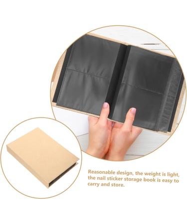 FOMIYES Stickers Storage Album for Nail Decal Empty Display Book Diy Sticker Storage Album Nail Art Decal Display Album Sticker Book Collecting Album Photo Album Plastic Bracket - Buy Online on GoSupps.com