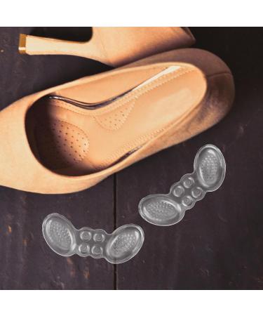 4 Pairs Silicone Heel Pads - Comfortable Wear-Resistant Heel Protectors for High Heels | Transparent Shoe Heel Liners & Foot Supplies - Buy Online on GoSupps.com