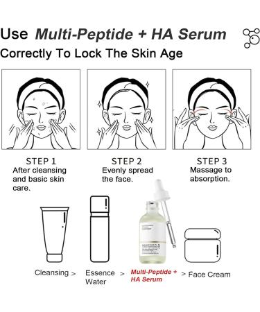 Multi-Peptide + HA Serum for Face Anti-aging Advanced Regenerating Collagen Peptide Serum Firming & Smoothing Face Serum for Fine Lines & Wrinkles Hydrating Skincare For All Skin Types(30ML) - Buy Online on GoSupps.com