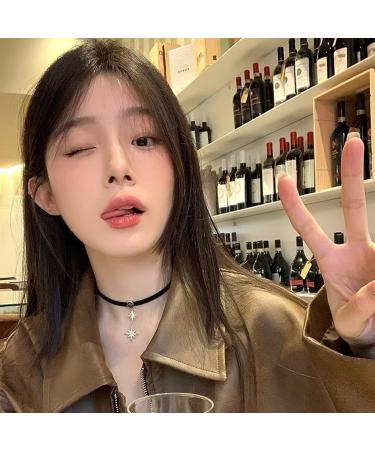 Oralgos Maillard Necklace with Star Trailer | Cute Wedding Jewelry & Fashion Gift for Girls | Stylish PU Alloy Collar - Buy Online on GoSupps.com