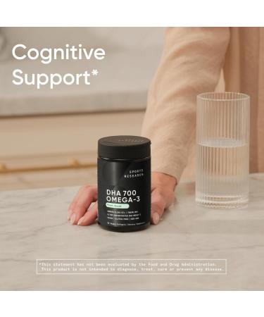 Sports Research Vegan DHA 700mg (Per Capsule) - Prenatal DHA Supplement with Omega-3 from Algae Oil - Vegan Certified Non-GMO Gluten Free - 90 Count (3 Month Supply!) - Buy Online on GoSupps.com