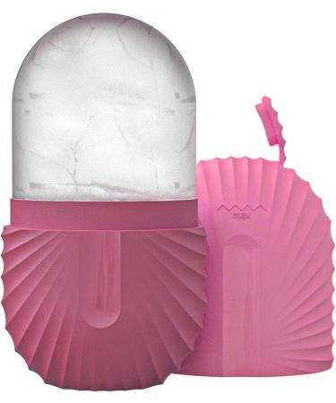 Ice Facial Mold - Skin Cooling Device Puffiness Reduction Tool | Washable Brightening Skincare Aid Ergonomic Face Rejuvenation Roller Skin Refreshing Gadget for Puffiness Removal 6.2x4.4x11.4cm Shell pattern - rose - Buy Online on GoSupps.com