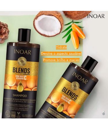 Kit Shampoo and Conditioner Blends Vitamin C 1L INOAR - Buy Online on GoSupps.com