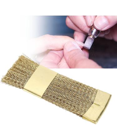 Drill Bits Cleaning Brush Nail Art Wire Nail Art Bits Cleaning Brush Golden Color Copper Wire Drill Cleaner Brush Manicure Accessories - Buy Online on GoSupps.com